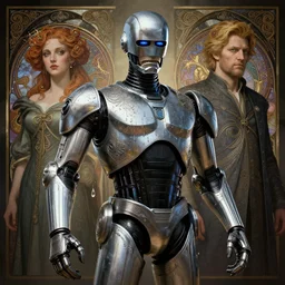 robocop, fame of thrones, fibonacci, sweat drops, intricate fashion clothing, insane, intricate, highly detailed, surrealistic, digital painting, artstation, concept art, smooth, sharp focus, illustration, Unreal Engine 5, 8K, art by artgerm and greg rutkowski and alphonse mucha