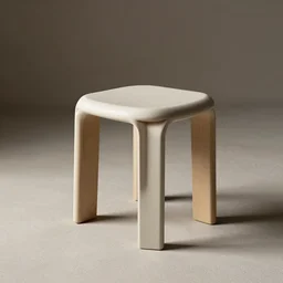 a minimalistic stool by Werner panton, Zaha Hadid, calatrava, parametric design, guardians of the Galaxy, elyseum