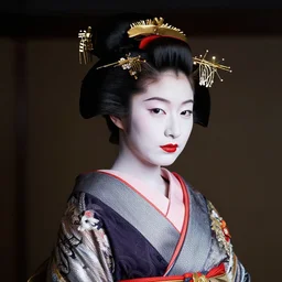 Portrait Photograph of a Japanese Geisha Rera Chrome 100