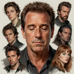a study of cell shaded portrait of jerry seinfeld concept art, eyes closed, llustration, post grunge, concept art by josan gonzales and wlop, by james jean, Victo ngai, David Rubín, Mike Mignola, Laurie Greasley, highly detailed, sharp focus, alien, Trending on Artstation, HQ, deviantart, art by artgem