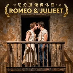 the balcony scene from romeo and juliet ( 1 9 6 8 ), tragic, romantic, theatrical, dramatic, award winning photo