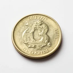 filthy donut coin, professional food photography, studio lighting, plating