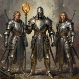 the mage luck - fantasy painting, armored, highly detailed, by frank frazetta, keith parkinson and greg rutkowski and aleksandra skiba