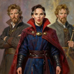 natalie portman as doctor strange, character design, painting by gaston bussiere, craig mullins, j. c. leyendecker,