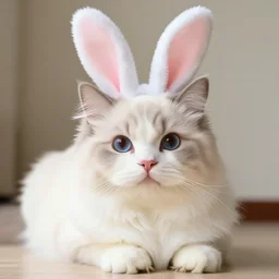!!! giant kitten with rabbit ears,!!! photograph,