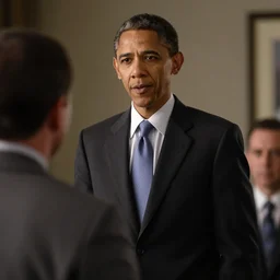a still from the 2001 TV Show The West Wing Starring Barrack Obama