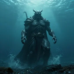 cthulu rises from the sea, telephoto, cinematic