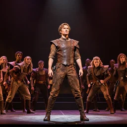 theatrical photo, during the performance, of hunger games theatrical play