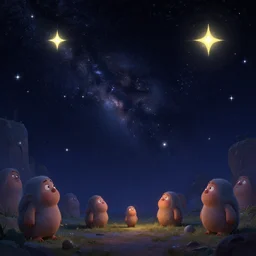 stars, dwarfs, fantasy, artstation
