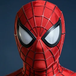 spider-man mask close up, 4k realistic photo