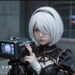 photo of a girl with short white hair, serial experiments lain, neo - future, highly detailed environment, found footage, 2 4 0 p, low quality camera, crt footage, vhs camera, depressing, lonely, movie, movie screengrab, y 2 k aesthetic, screengrab, soft lighting