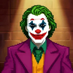 joker, pixel art