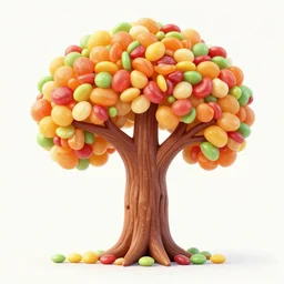 the tree of life made up of candy