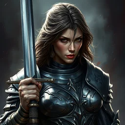 milla jovovich as a templar knight, passionate, seductive, sweaty, intricate dressed in armor holding a sword, insane, intricate, highly detailed, digital painting, artstation, concept art, smooth, sharp focus, illustration, unreal engine 5, 8 k, art by artgerm and greg rutkowski and alphonse mucha