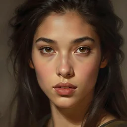 beautiful, strong, mixed race, female face, fantasy, highly detailed, digital painting, artstation, concept art, smooth, sharp focus, illustration, art by artgerm and greg rutkowski and alphonse mucha