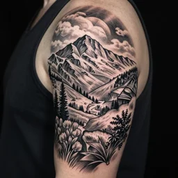 awesome instricate linework tattoo