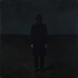 a scene from the movie stalker : someone standing in the zone. by jenny saville and andrew wyeth, dark atmosphere