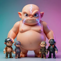 hyperrealistic rendering, fat smooth cronenberg flesh monster d & d displacer beast face by donato giancola and greg rutkowski and wayne barlow and zdzisław beksinski, eyeballs, lightning, magic runes, product photography, action figure, sofubi, studio lighting, colored gels, colored background