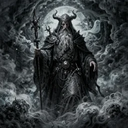 old male warlock, ghost, dark fantasy, clouds, rain, wind, intricate, highly detailed, artstation, illustration, jurgens, rutkowski, bouguereau