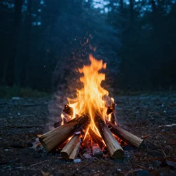underwater campfire