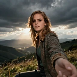 emma watson as velma, wide angle lens