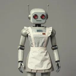( ( ( ( ( 1 9 5 0 s retro future android robot nanny. muted colors., ) ) ) ) ) by jean - baptiste monge,!!!!!!!!!!!!!!!!!!!!!!!!!