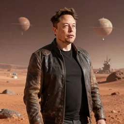 Elon Musk colonising Mars, 2030, highly detailed, 4K