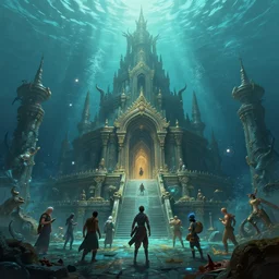 ancient underwater temple, highly detailed, magic fantasy, digital art, keyframe illustration, matte painting, trending on artstation, andreas rocha, sylvain sarrailh, darek zabrocki, finnian macmanus, dylan cole, liang mark, albert bierstadt, sung choi, peter mohrbacher, greg rutkowski