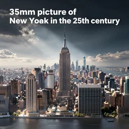 “ 35mm picture of New York in the 25th century”