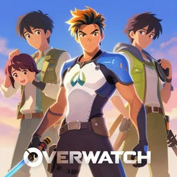 overwatch by jesper ejsing, by rhads, makoto shinkai and lois van baarle, ilya kuvshinov, rossdraws global illumination