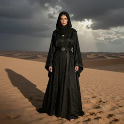 Female Hashashin assassin, photography by Annie Leibovitz