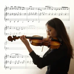 morning violin composision