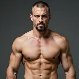 8K Photography from a Male muscled short haired satyr , goatee, by Jimmy Nelson