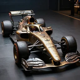 a steampunk formula one concept, highly detailed, intricate, dramatic lighting, award - winning car magazine photography