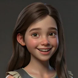 realistic style at CGSociety by WLOP,ilya kuvshinov,krenz cushart,Greg Rutkowski,trending on artstation.Zbrush sculpt colored,Octane render in Maya,Houdini VFX.Realistic close-up face,cute young brunette girl,expressing joy,wearing dress,silky hair, deep eyes.Oil painting.Cinematic dramatic atmosphere,sharp focus,soft volumetric studio lighting.