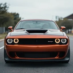 a portrait of a hellcat car but it has human looking eyes