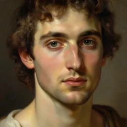 an ancient greek athlete, beautiful face, oil on canvas, artstation, by j. c. leyendecker and edmund blair leighton and charlie bowater, beautiful face, octane, very aesthetic!!!!!!!!!!!!!!! stunning gorgeous big eyes