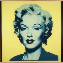 individual silk screen portrait of alien by andy warhol