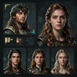 cinematic shot epic portraits, hyper realistic, mood lighting, fantasy, detailed hud, highly detailed, super realistic, perfect lighting pixel sorting, style sheet
