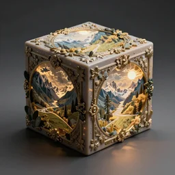 a perfectly symmetrical cube