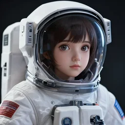 ilya kuvshinov anime illustration of young astronaut girl, last exile, murata range, fine detail, perfect anime face, dramatic lighting, dynamic composition, art deco, cel shading, vivid, rich texture, yoshinari yoh, alphonse mucha, ( ( ( colorful ) ) )