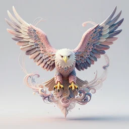 full shot eagle android:: by Martine Johanna and Simon Stålenhag and Chie Yoshii :: dynamic, particulate, pastel colors, intricate, elegant, highly detailed, centered, artstation, smooth, sharp focus, octane render, 3d