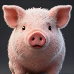 the plush pig of death. Detailed digital art by greg rutkowski, Thomas kinkade, Keith Parkinson, Marc Simonetti, artstation, cgsociety, 8k, HD