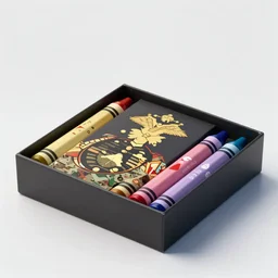 usmc marine inside a box of crayons raytraced high detail