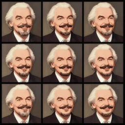 a 3 x 3 grid of animation cells featuring lenin smiling.