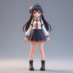 full body cinematic portrait shot of saya (from saya no uta) in very cute realistic WLOP digital art style, trending on Artstation, made by Tran Ross, feminine, trending on pixiv, Unreal Engine, cool 3d visualisation, 4k, with beautiful volumetric light