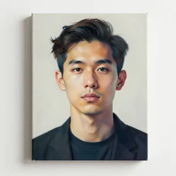 a portrait in a new and unique art style