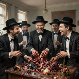 bright realistic chabad cult smiling franticly, old apartment, rotten flesh, diffuse lighting, fantasy, intricate, elegant, highly detailed, lifelike, photorealistic, digital painting, artstation, illustration, concept art, smooth, sharp focus, art by francis bacon and jenny saville and agnes cecile
