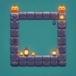 evil halloween isometric 2. 5 d game level, myvmk, with detailed stone, clean, cartoon, lanterns, pixar, disney, toon shader, arnold maya render, unreal engine, artgerm, artstation by miha rinne