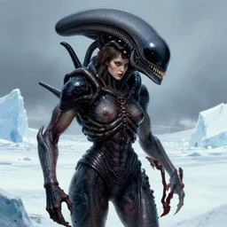 beautiful girl the thing 1 9 8 2 creature monstr john carpenter by stanley artgerm lau, antarctica, wlop, the thing alien assimilation, metamorphose, rossdraws, frank frazetta, andrei riabovitchev, marc simonetti
